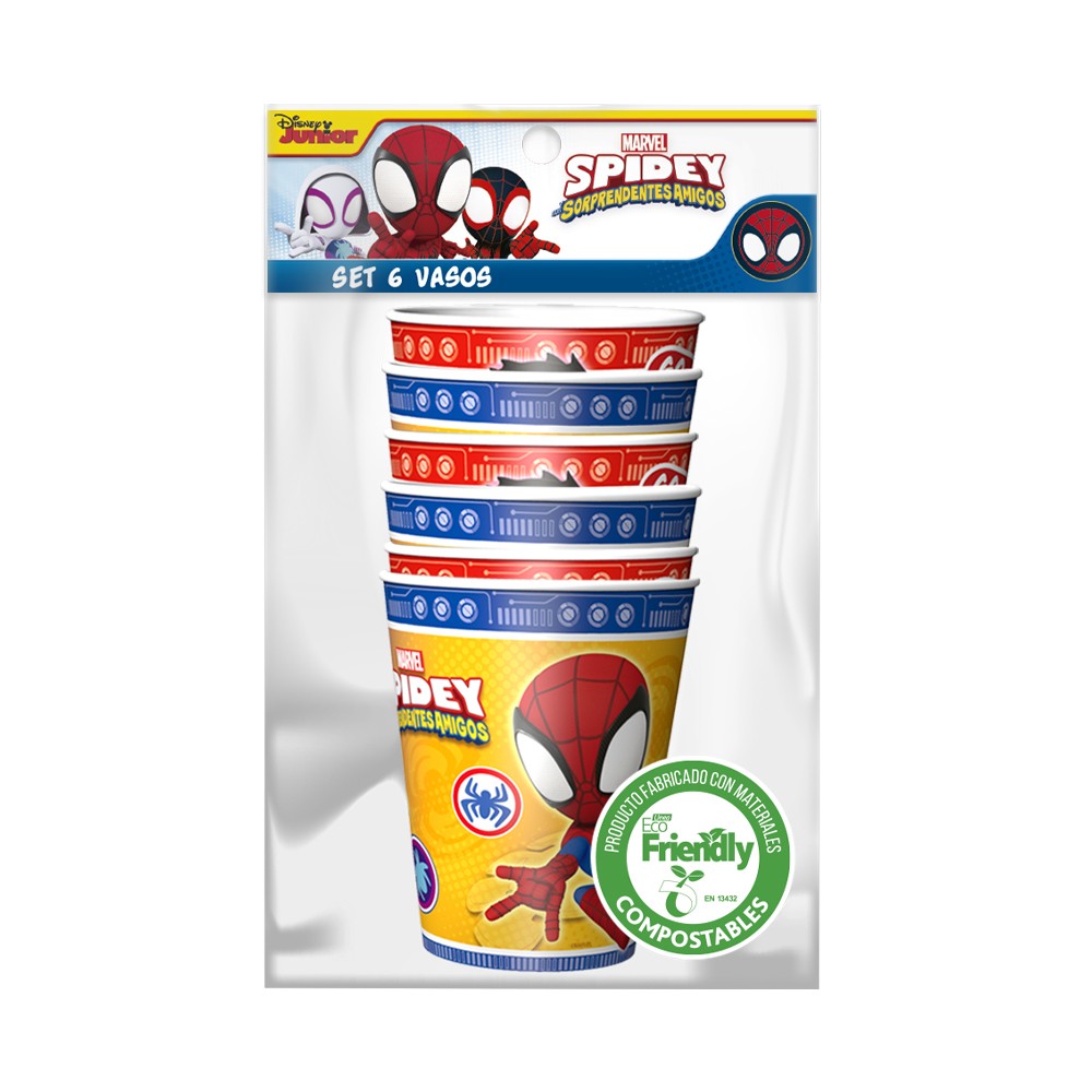Vasos Spidey x 6