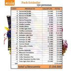 Pack Cotillón Estándar para 150 Personas