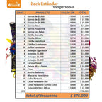 Pack Cotillón Estándar para 200 Personas