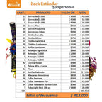 Pack Cotillón Estándar para 500 Personas