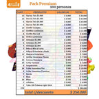 Pack Cotillón Premium para 200 Personas