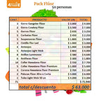 Pack Cotillón Flúor para 50 Personas