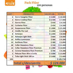 Pack Cotillón Flúor para 100 Personas