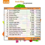 Pack Cotillón Flúor para 150 Personas