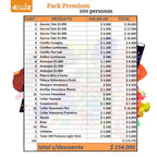 Pack Cotillón Premium para 100 Personas