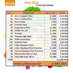 Pack Cotillón Flúor 1.000 Personas