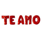 Globo Metálico Letras TE AMO