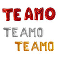 Globo Metálico Letras TE AMO