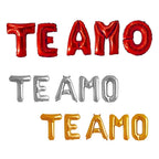 Globo Metálico Letras TE AMO