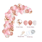 Arco Orgánico de Globos Rosado Rose Gold 110 Globos | Kit Completo