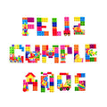 Guirnalda Feliz Cumpleaños Bloques