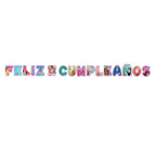 Guirnalda Feliz Cumpleaños Princesas Disney