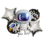 Set 5 Globos Metálicos Astronauta Espacial | Cotillón Activarte