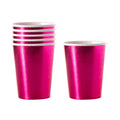 Vaso Polipapel Metalizado Fucsia x 6