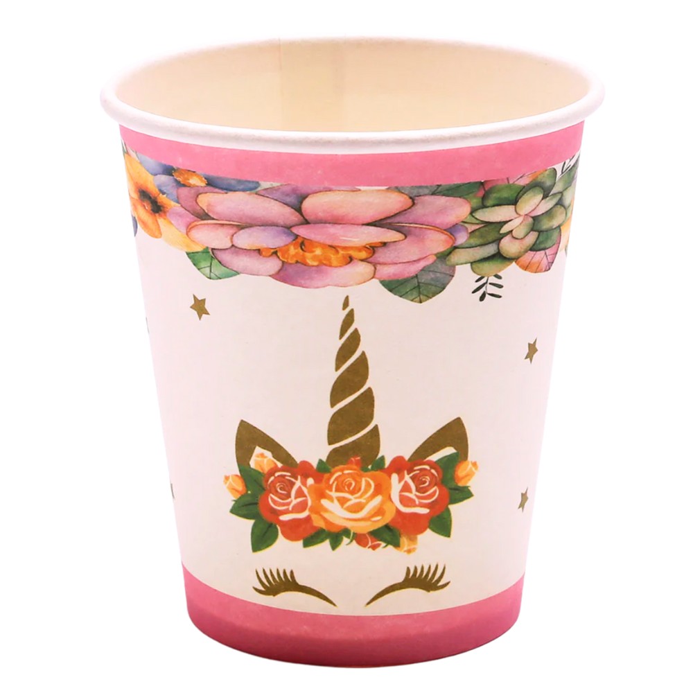 Vaso Unicornio Kawaii x 6