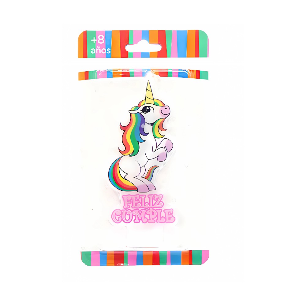 Vela Unicornio Feliz Cumple