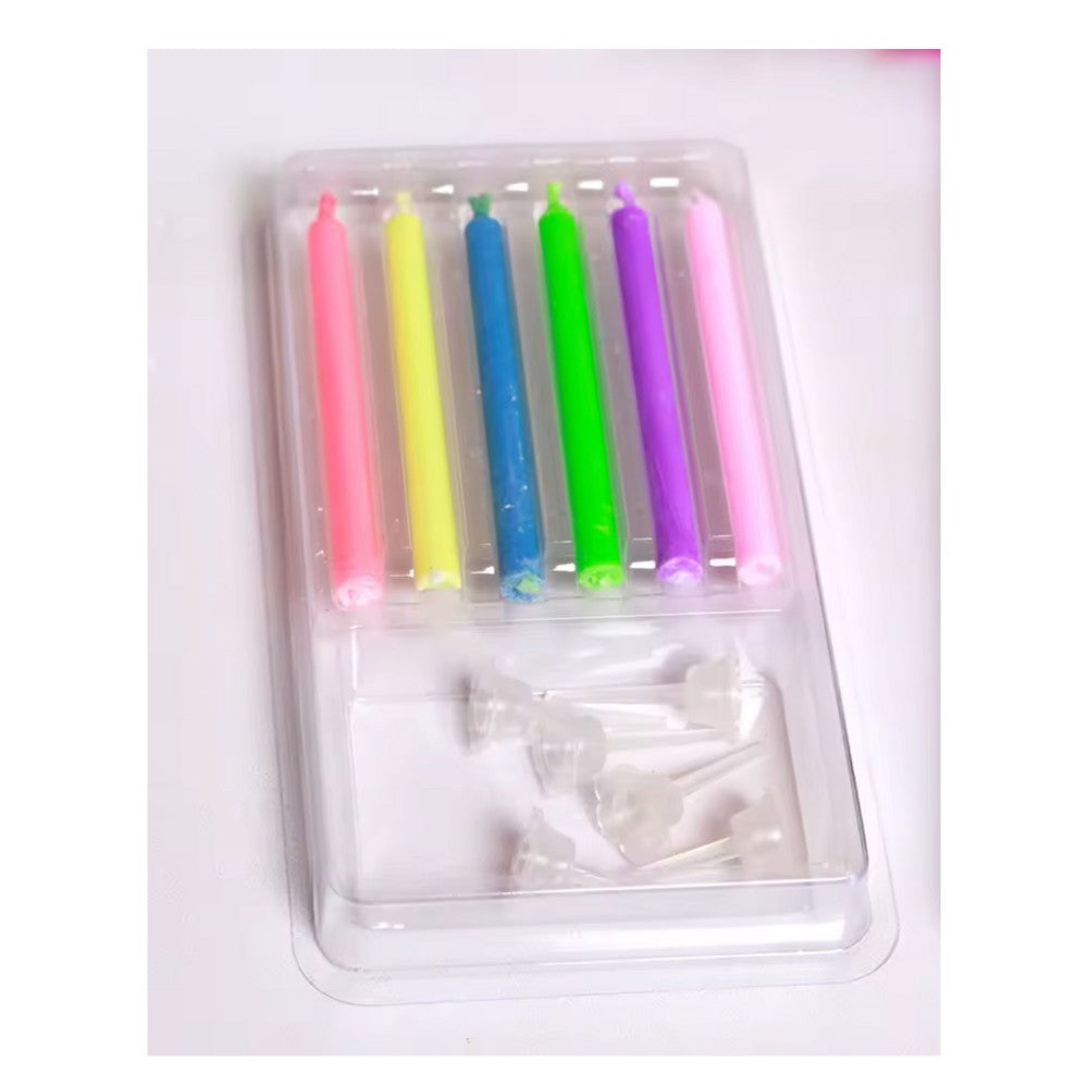 Vela Llama de Colores x 5