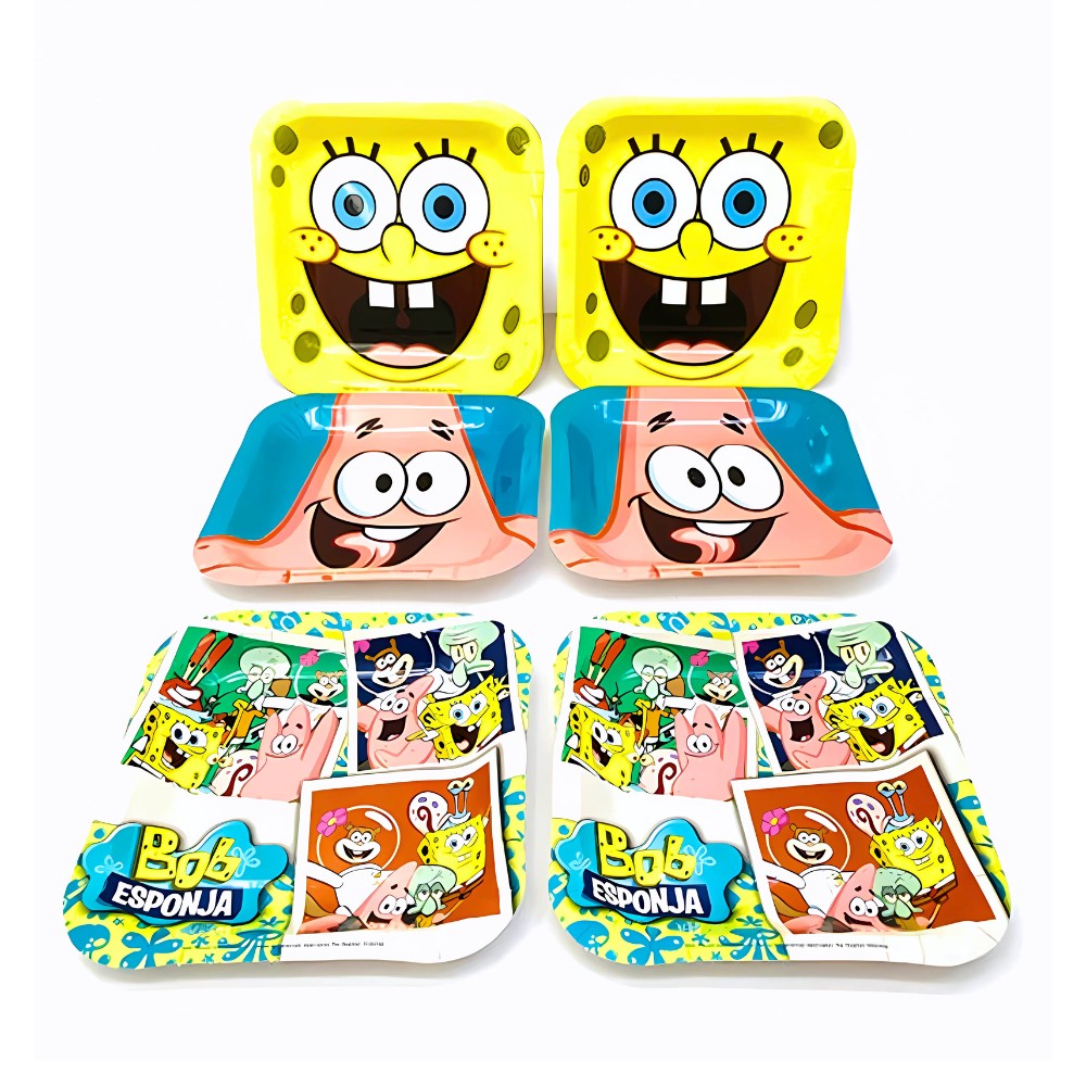 Platos Bob Esponja x 6