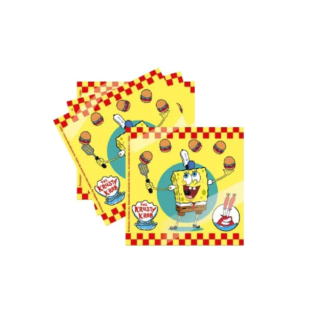 Servilletas Bob Esponja x 10