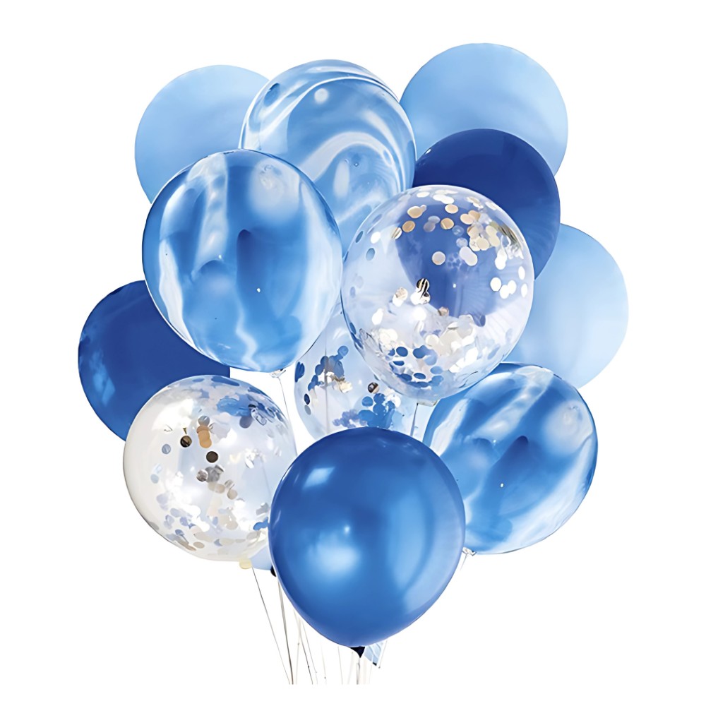 Globo Combi Agata Azules x 12