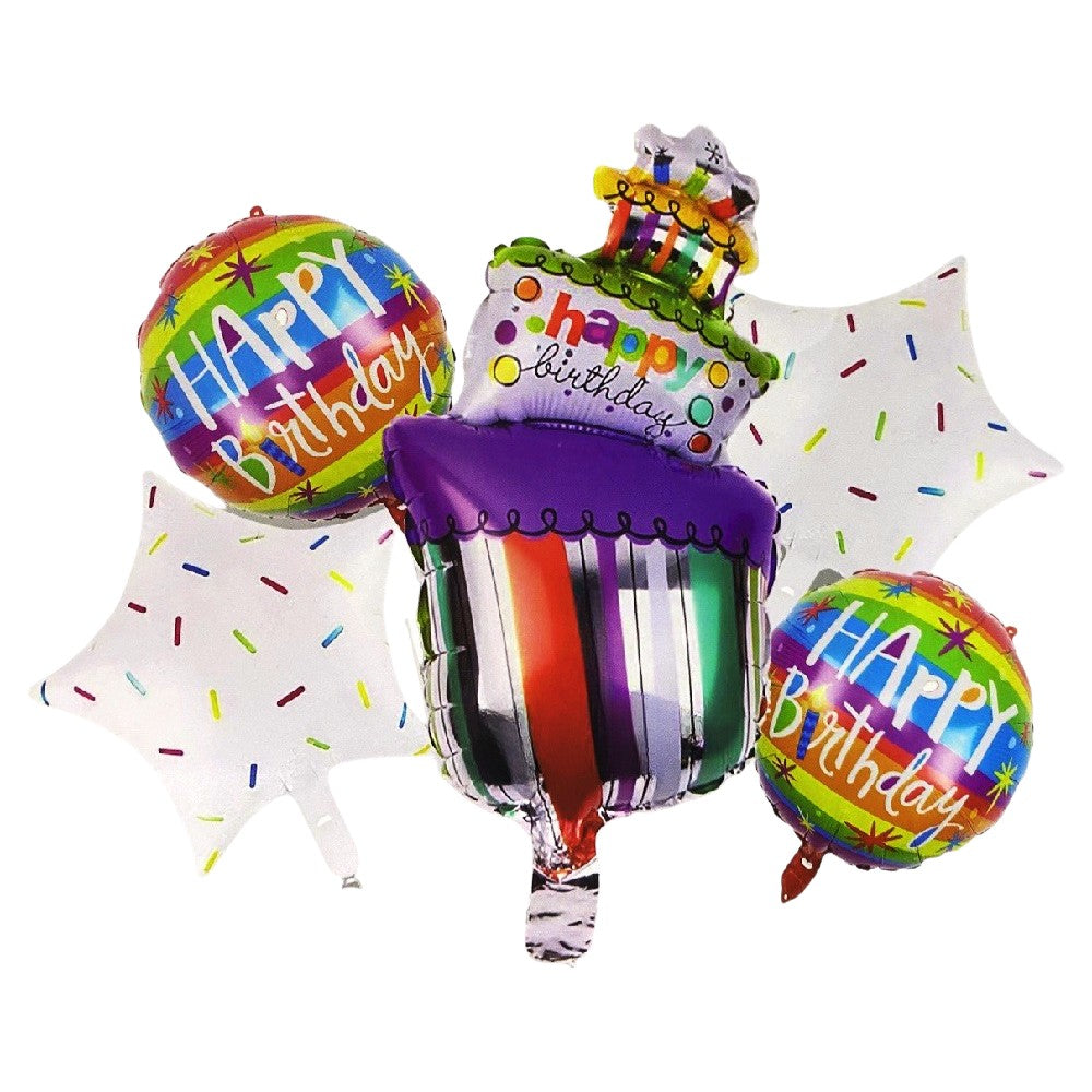 Set Globos Torta x 5