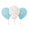 Globos Látex Mi Bautizo x 25 Tonos Celeste