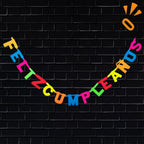 Guirnalda Feliz Cumpleaños Neón Flúor