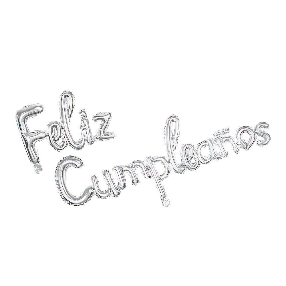 Globo Metálico Feliz Cumpleaños Cursivo