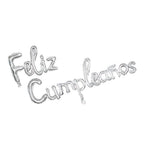 Globo Metálico Feliz Cumpleaños Cursivo