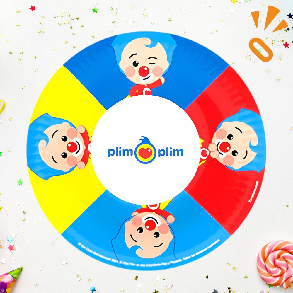 Platos Cumpleaños Plim Plim x 6