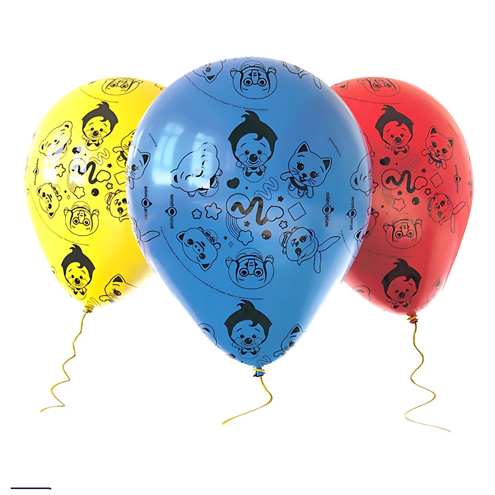 Globos Cumpleaños Plim Plim x 12