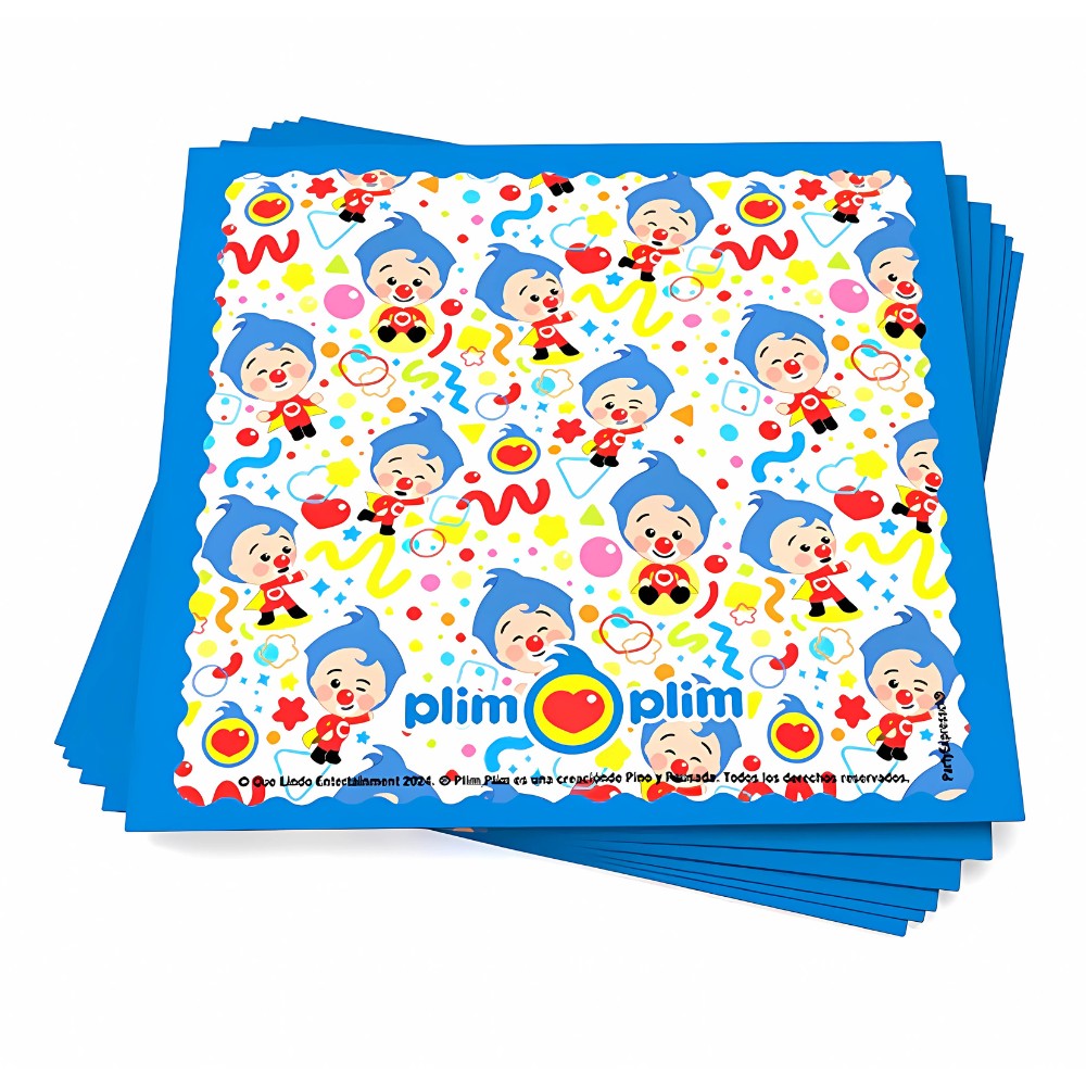 Servilletas Cumpleaños Plim Plim x 12