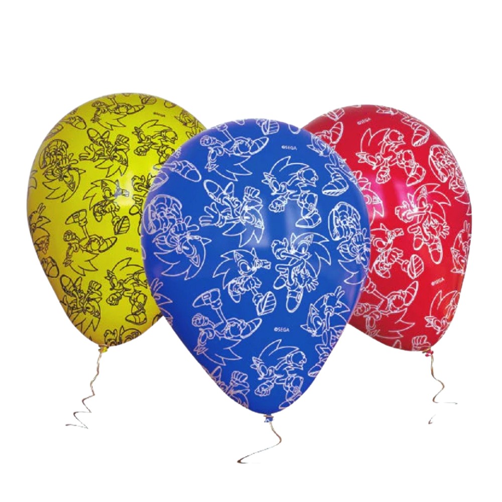 Globos Látex Sonic x 12