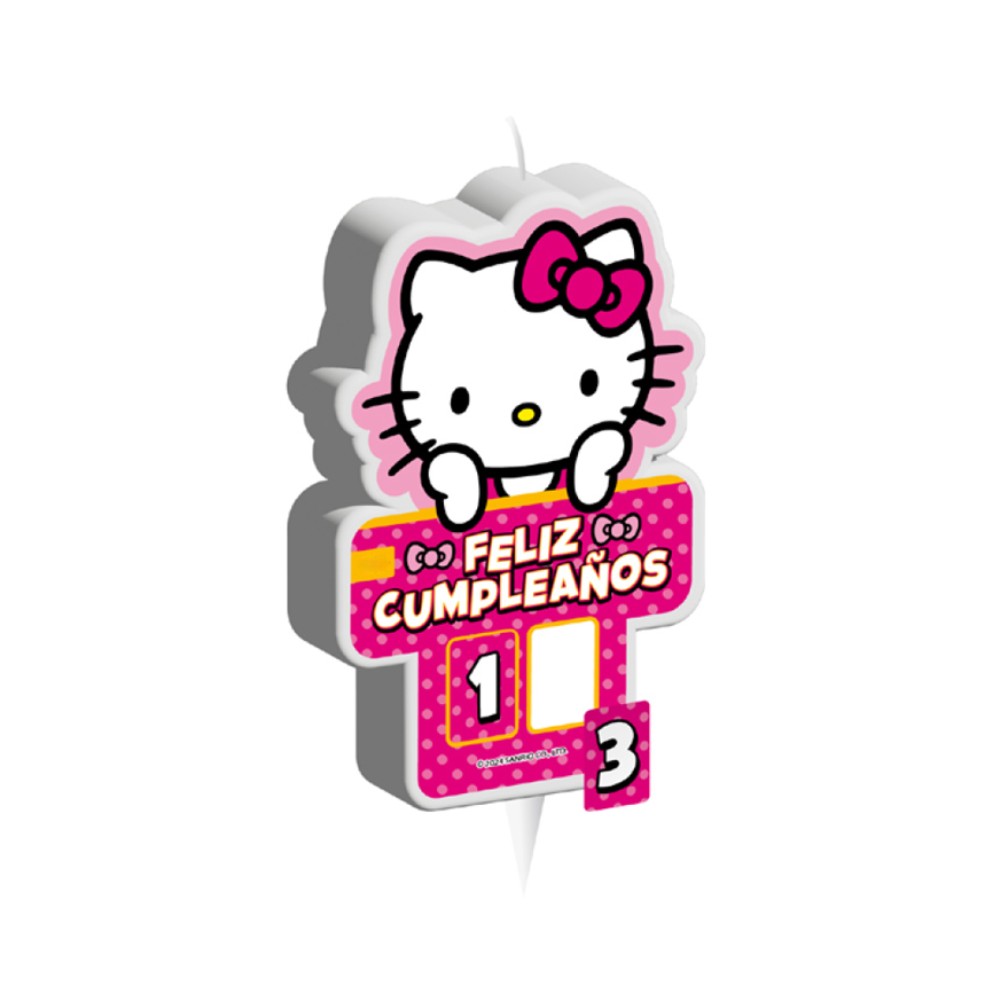 Vela Cumpleaños Hello Kitty