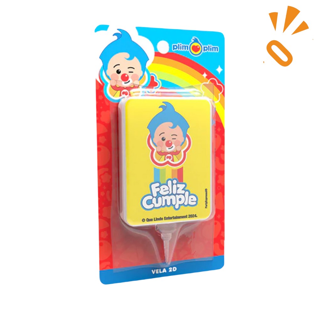 Vela Cumpleaños Plim Plim