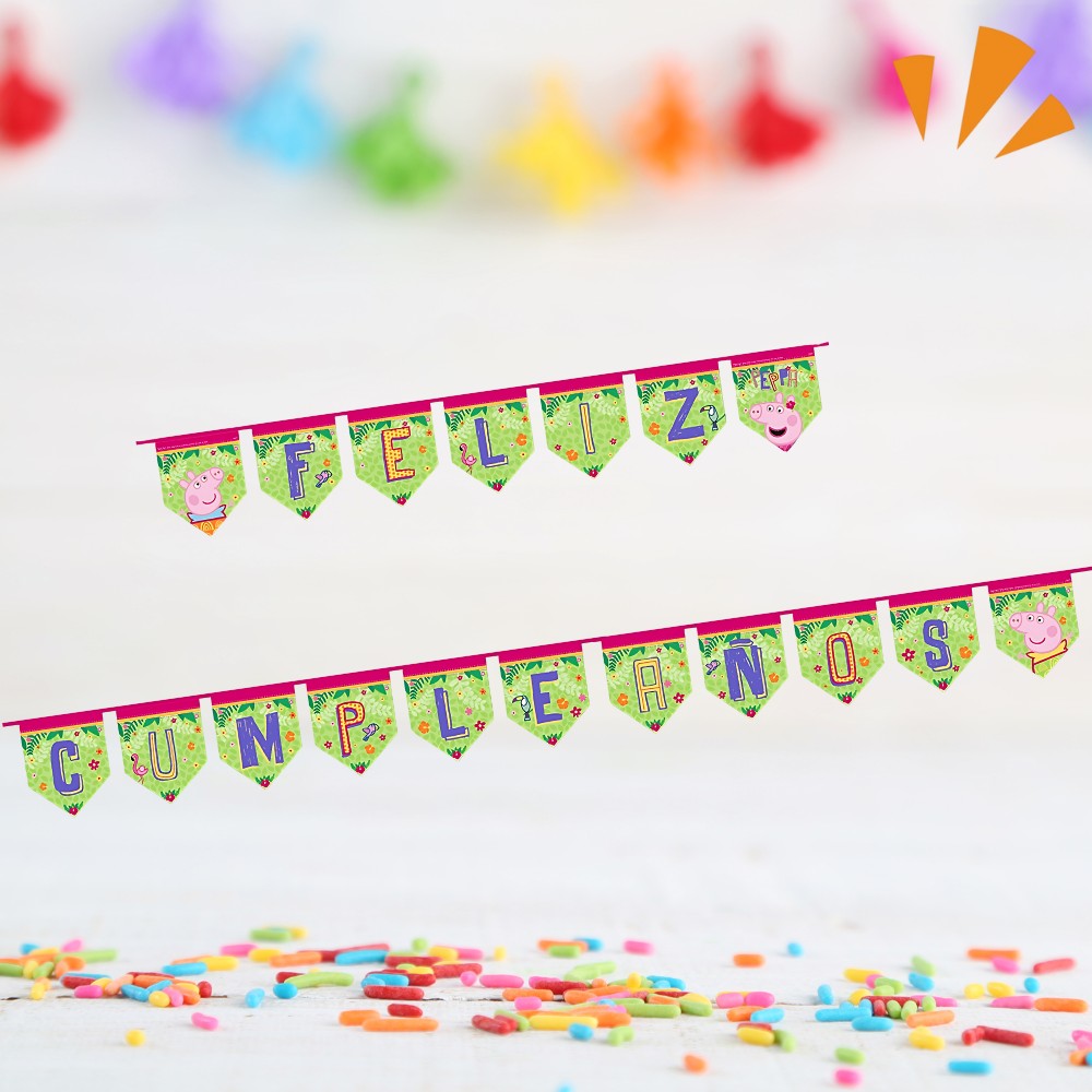Guirnalda Feliz Cumpleaños Peppa Pig