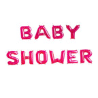 Globos Letras Baby Shower Rosado