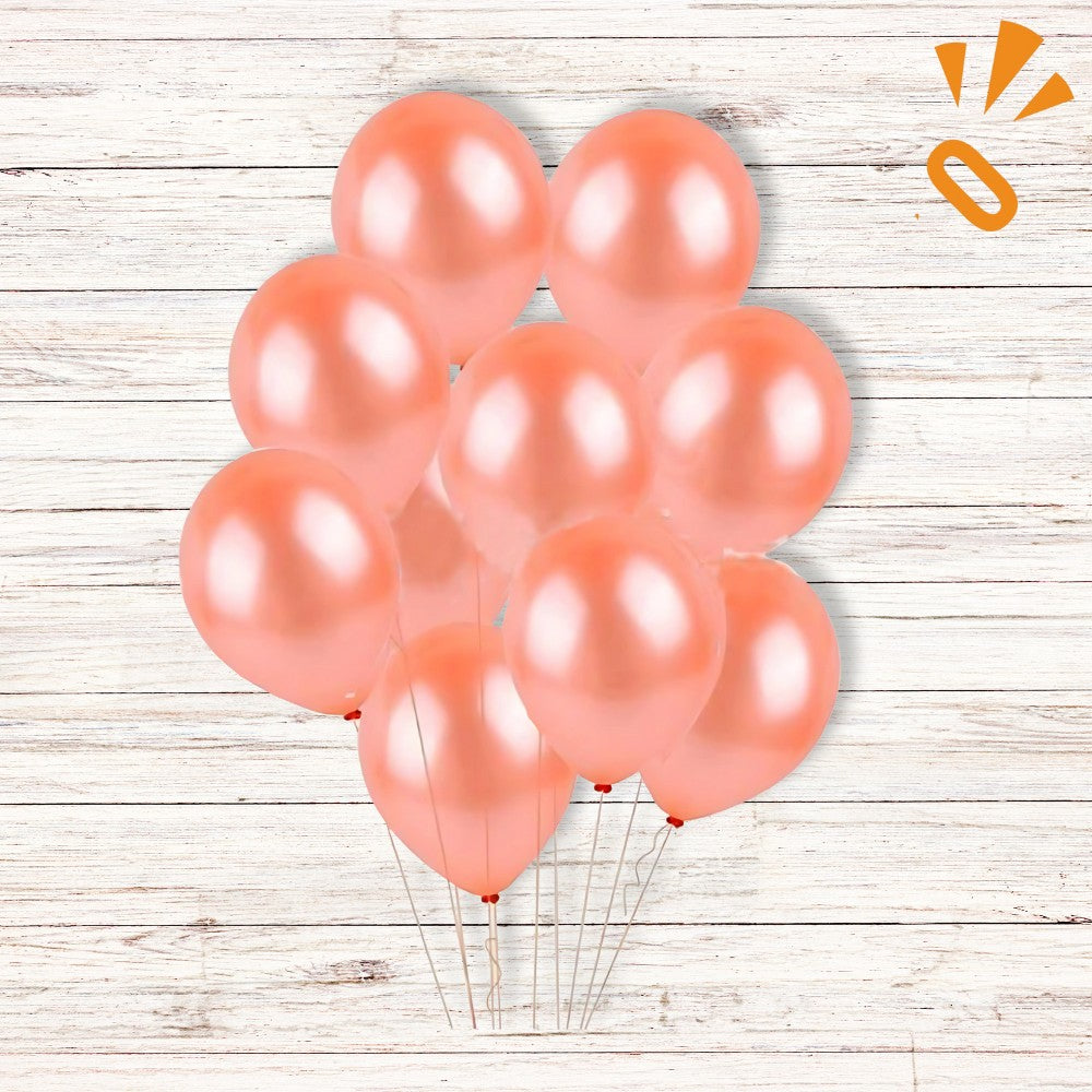 Globos Látex Rose Gold R 9  x 25