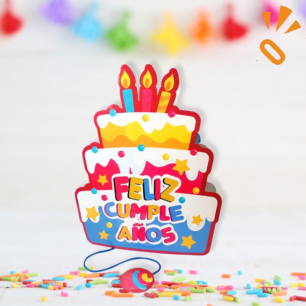 Piñata Cumpleaños Torta Feliz Cumpleaños