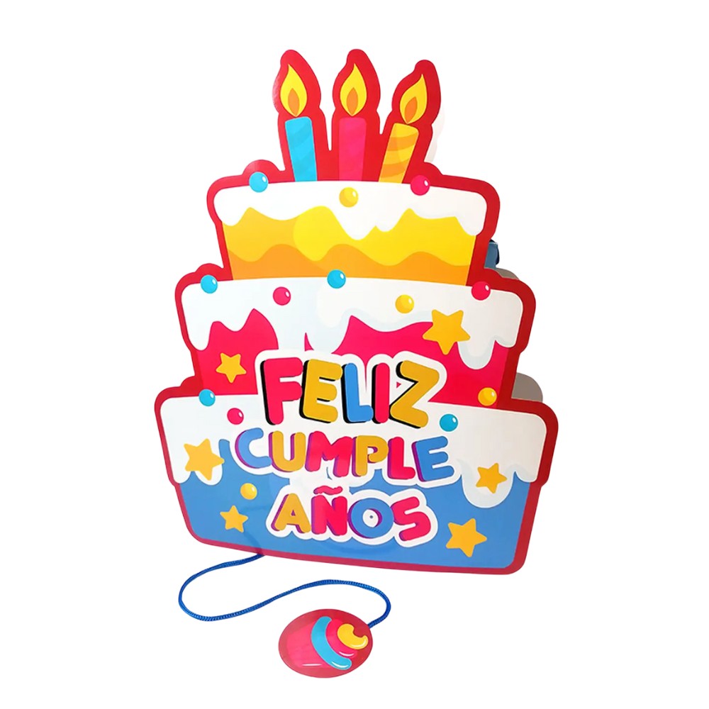 Piñata Cumpleaños Torta Feliz Cumpleaños
