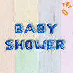 Globos Letras Baby Shower Azul