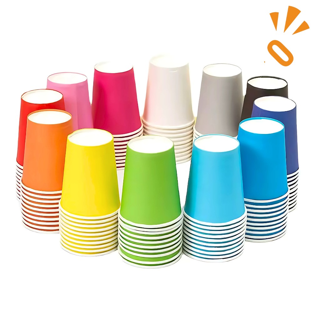 Vaso Polipapel Colores x 10