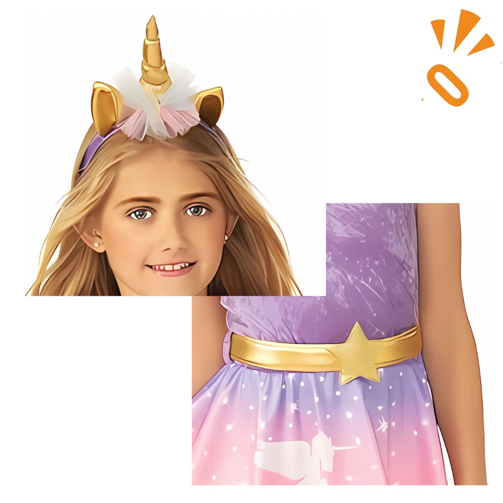 Disfraz Vestido Unicornio Premium NIÑA