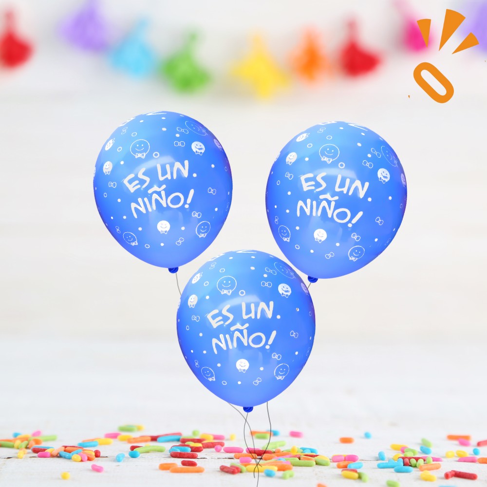 Globos Baby Shower "Es un Niño"  x 6