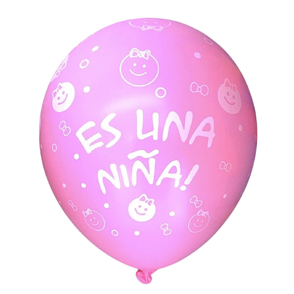 Globos Baby Shower "Es una Niña"  x 6