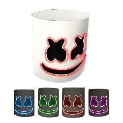 Máscara Marshmello Led Completa