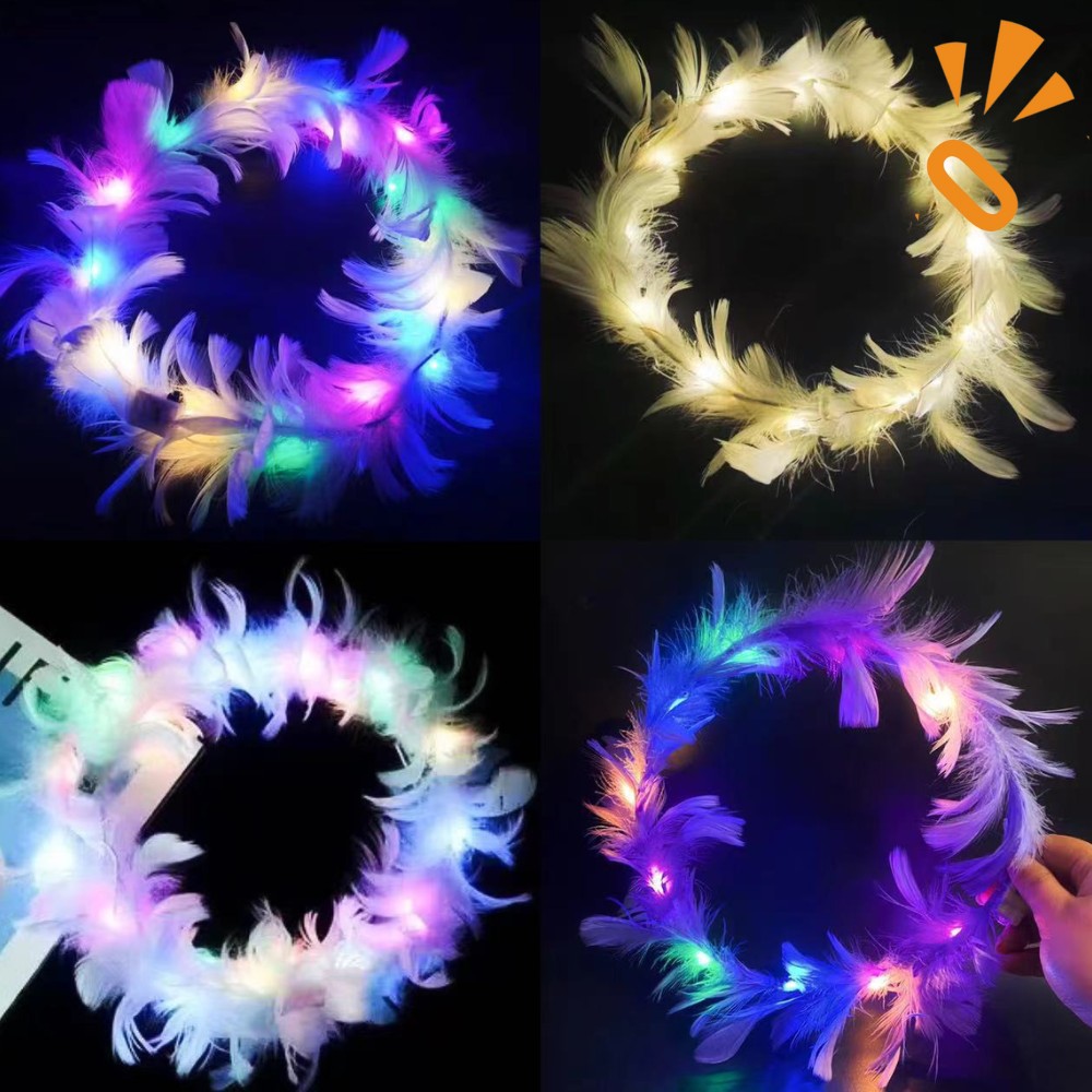 Cintillo Plumas Led