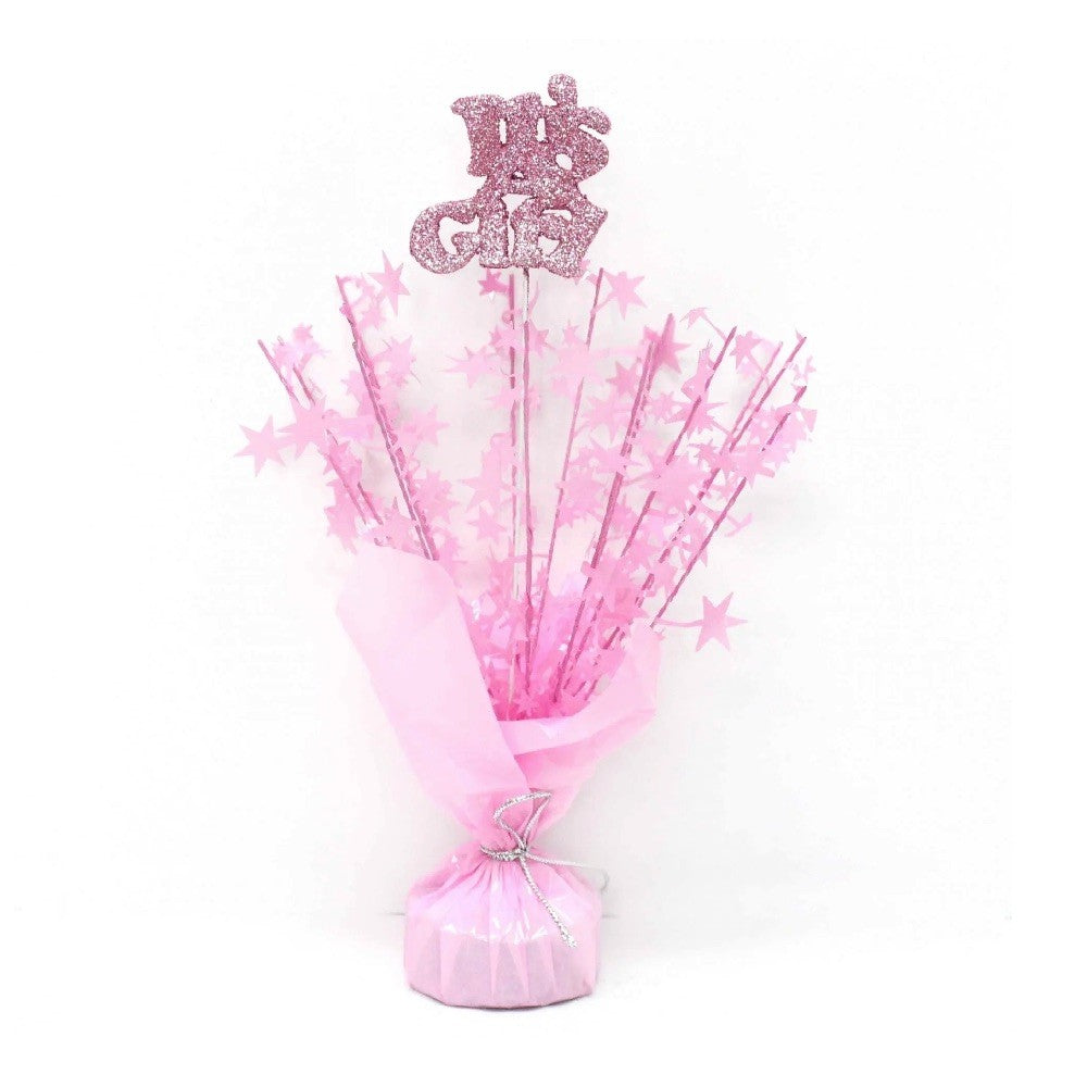 Centro de Mesa Baby Shower Rosado