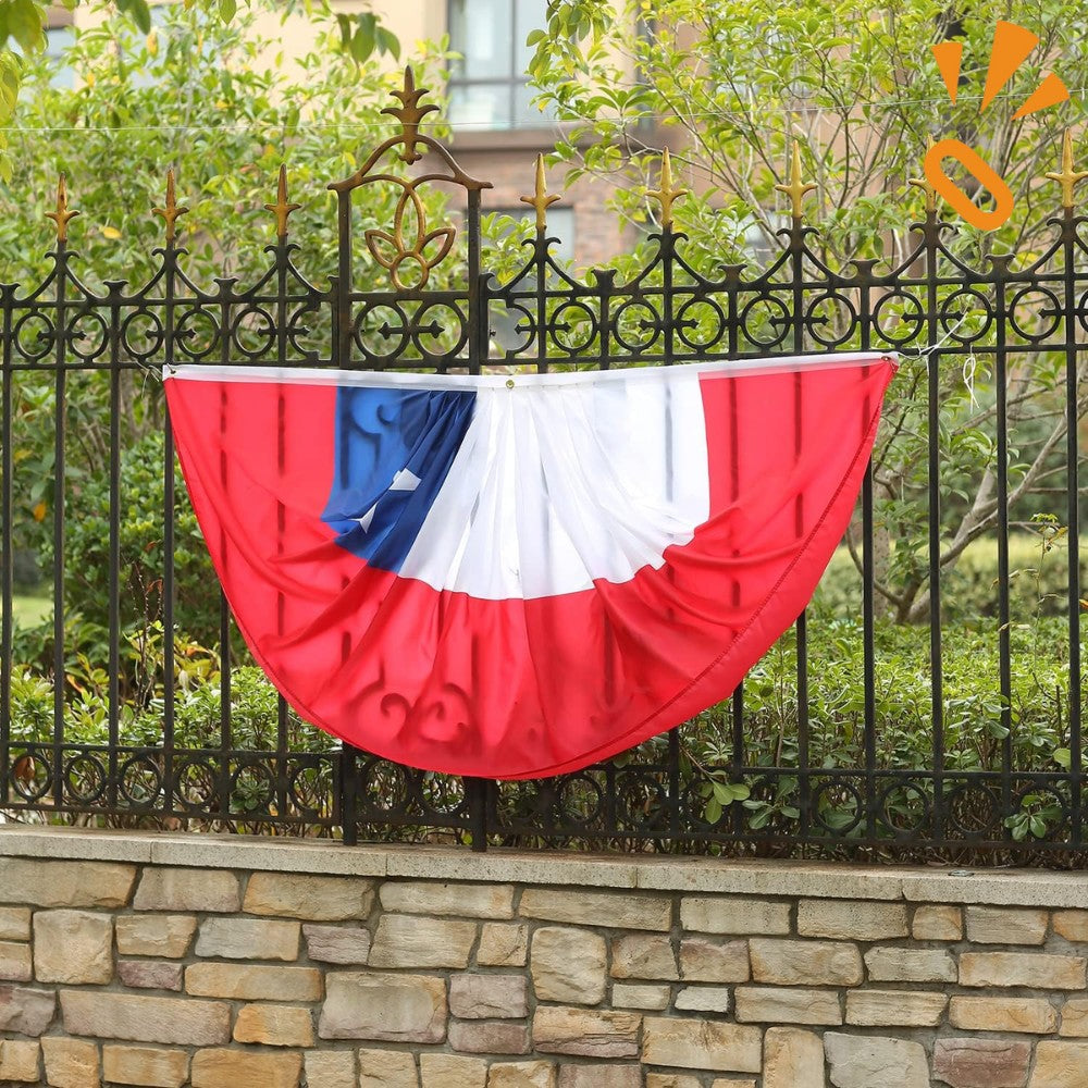 Escarapela Bandera Chile 45 x 90 cm