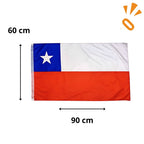 Bandera de Chile 60 x 90 cm Fiestas Patrias